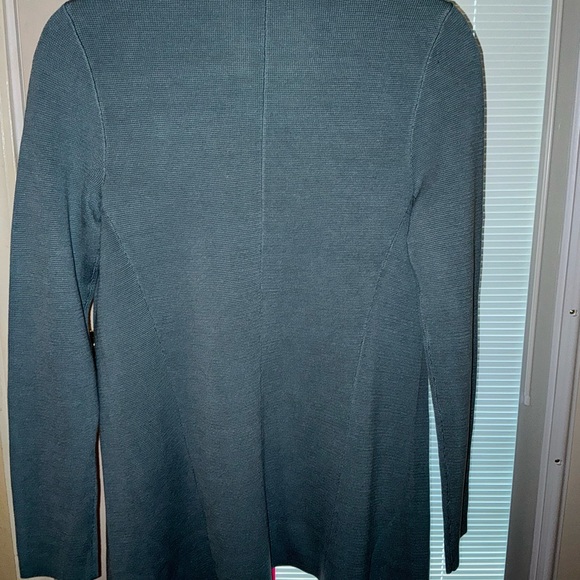 Eileen Fisher Silk/Organic Cotton Open Front Jacket Size XXS - Picture 3 of 16